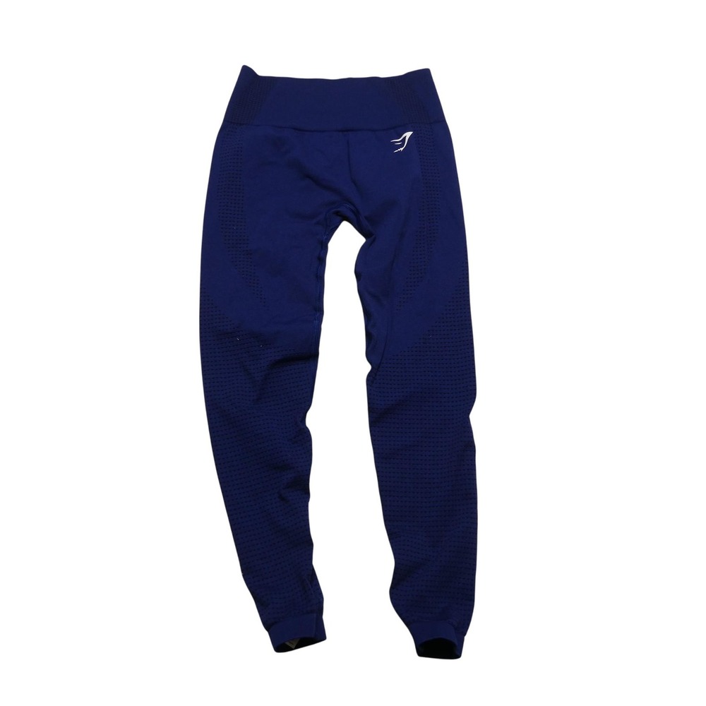Gymshark Pants Womens Small Blue Seamless High Waist Leggings Workout Athletic